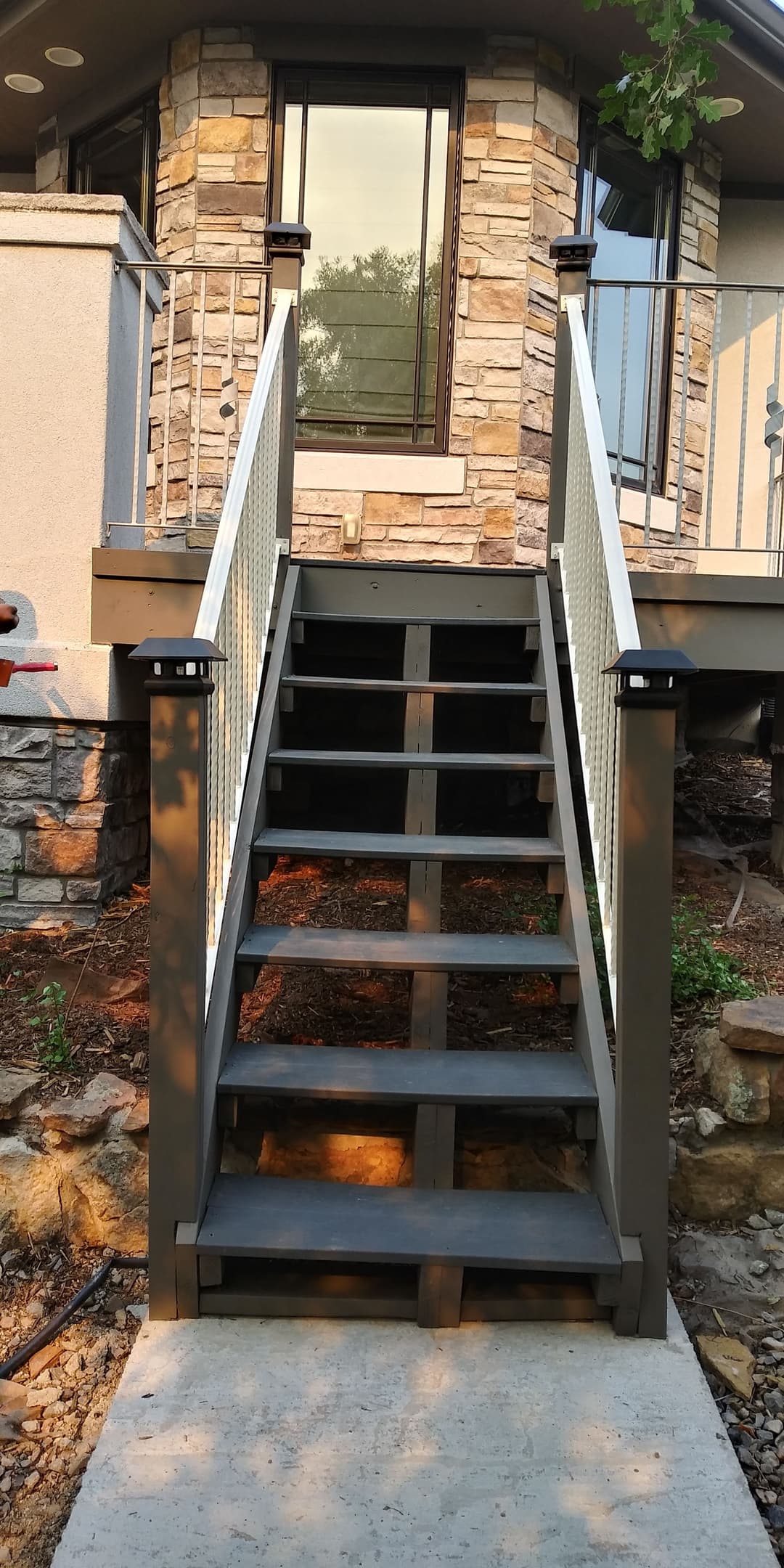 picture of a house patio stairway built in portland, oregon